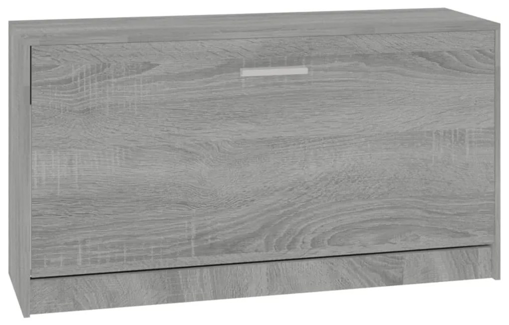 szürke sonoma színű cipőtároló pad 80x24x45 cm