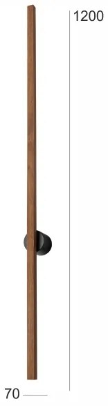 Brilagi - LED fali lámpa WOODY LINE LED/12W/230V 120 cm tölgy cseresznye