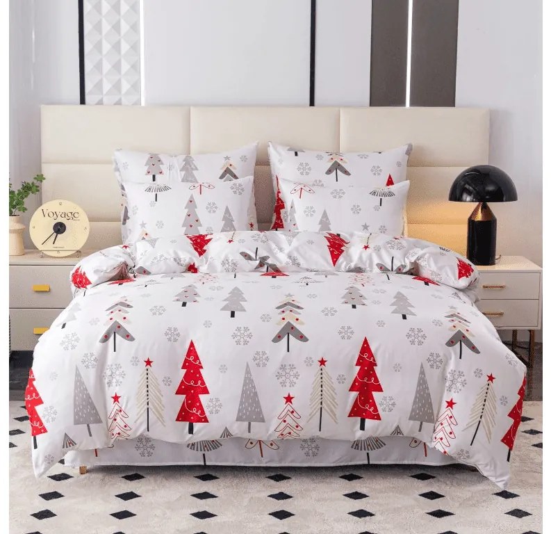 Flanel mikroszálas ágyneműhuzat JINGLE fehér Ágyneműhuzat mérete: 70 x 90 cm | 140 x 220 cm
