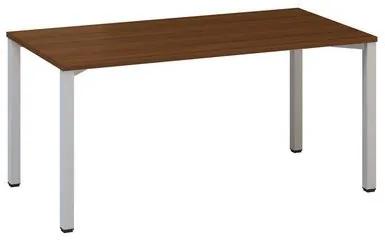 Alfa Office  Alfa 420 konferenciaasztal szürke lábazattal, 160 x 80 x 74,2 cm, egyenes kivitel, dió mintázat%
