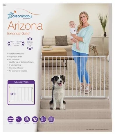 Dreambaby - Biztonsági korlát ARIZONA 68-112 cm