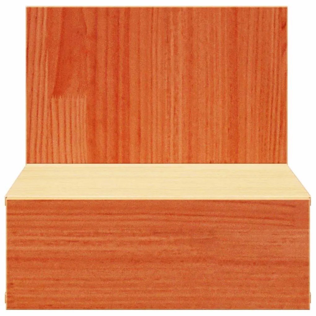 Éjjeli asztal 2 pcs Viaszbarna 42 x 32.5 x 40 cm Tömör fenyőfa