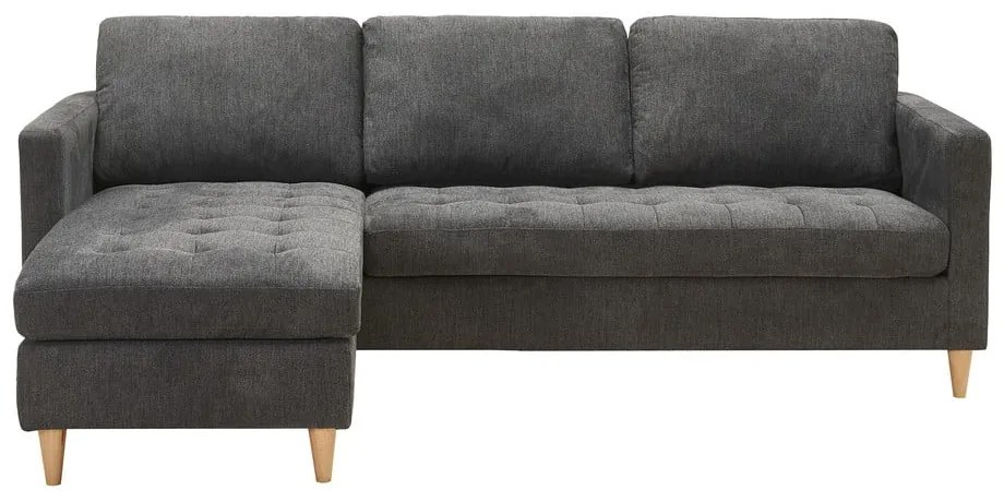 Sötétszürke sarokkanapé Firenze – House Nordic