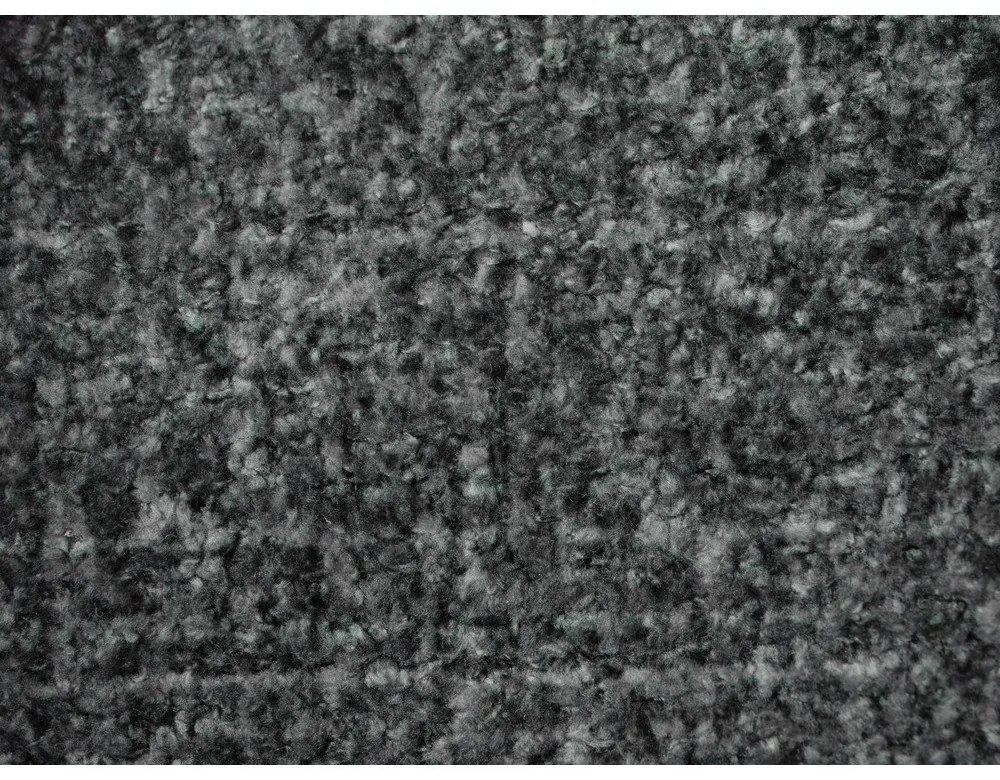 Sötétszürke kárpitozott franciaágy ágyráccsal 180x200 cm Makana – Makamii