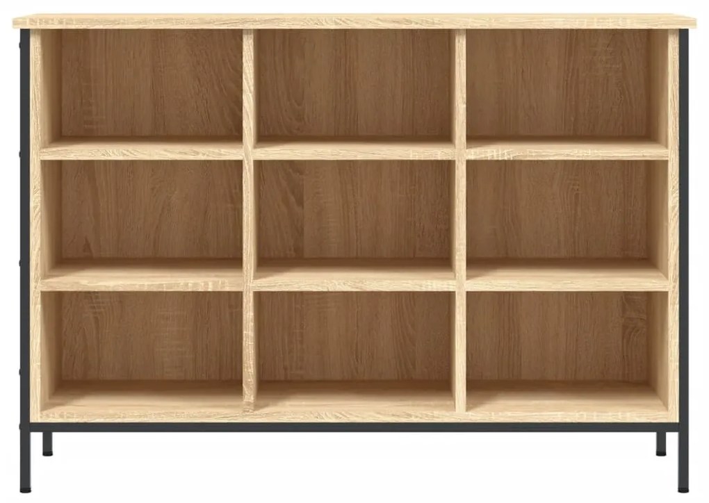 sonoma tölgy színű szerelt fa cipőszekrény 100x35x70 cm