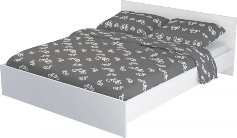 Pietro II NEW Kétszemélyes ágykeret 160x200, ágyráccsal Fehér