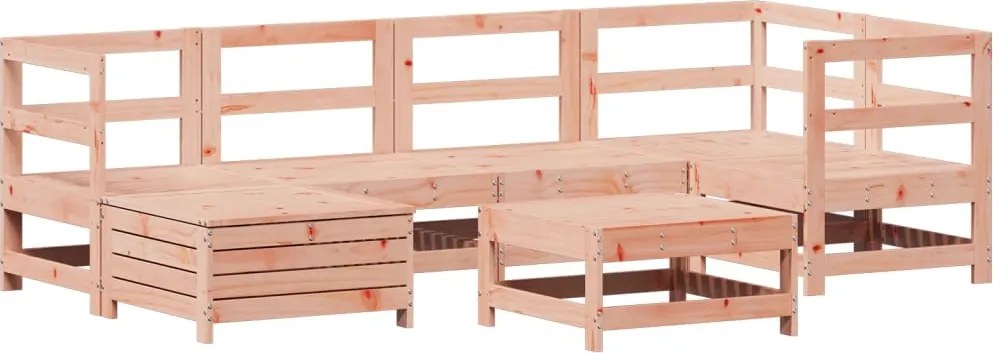 vidaXL 7 részes tömör duglászfenyő kerti kanapészett