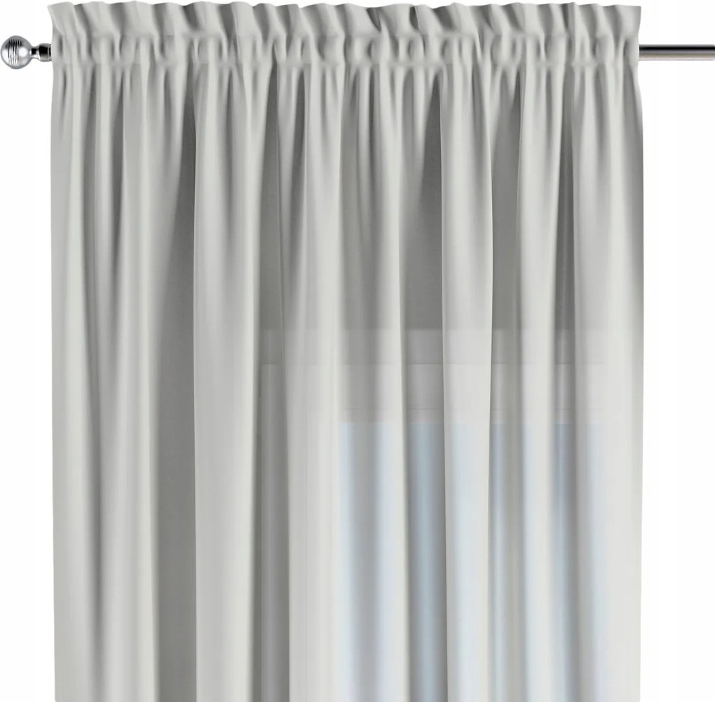 Csatornafüggöny frufruval 1 db 140x260cm fehér