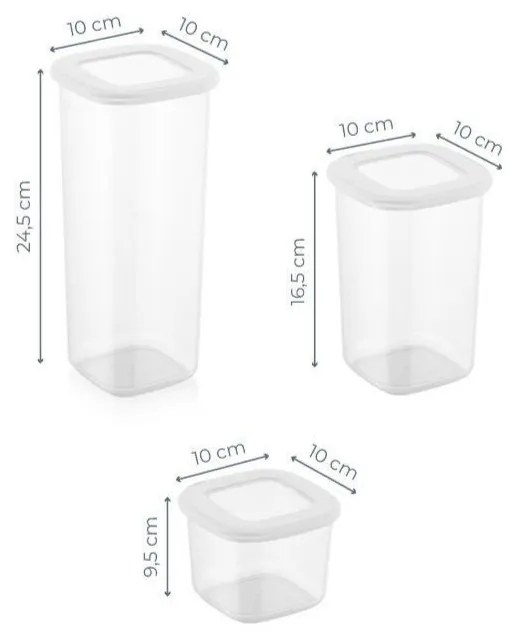 Élelmiszertartó doboz szett 24 db-os Fresco – Hermia