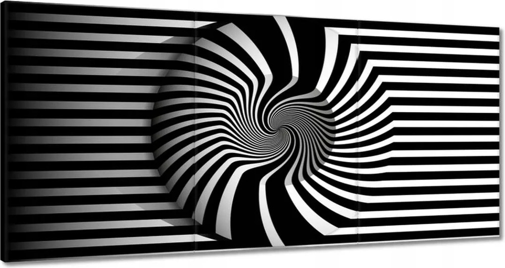 Festmények 180x90 Absztrakt fekete-fehér