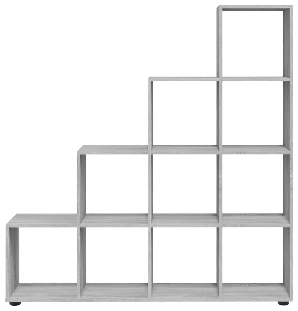 fekete szerelt fa lépcsős könyvespolc 142 cm
