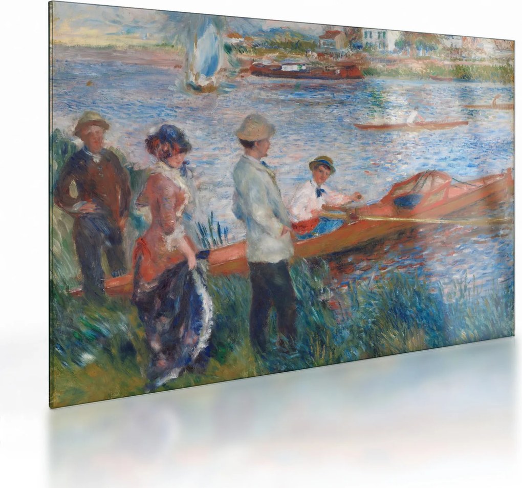Üveg kép - Auguste Renoir, Oarsmen at Chatou, reprodukciók (70x50 cm)