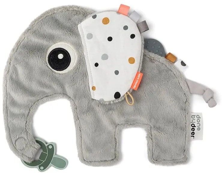 Szürke játék cumitartóval Cozy Friend Elphee - Done by Deer