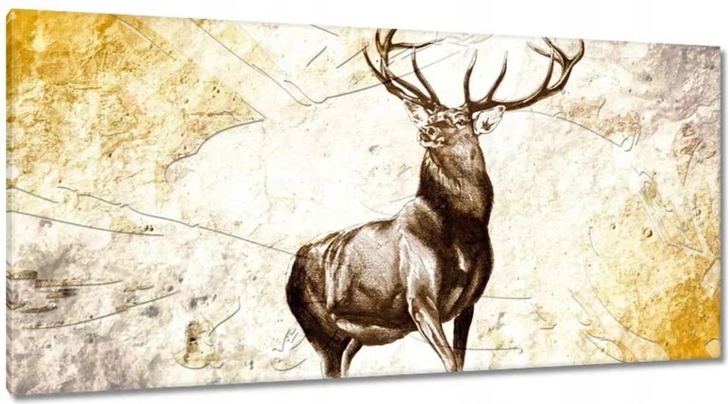 Vászonkép 115x55 A nagy szarvas