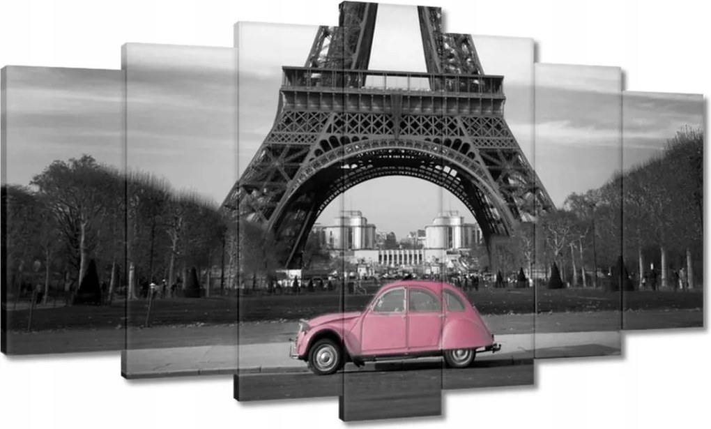 Vászonkép 140x80 Púderrózsaszín Párizsban