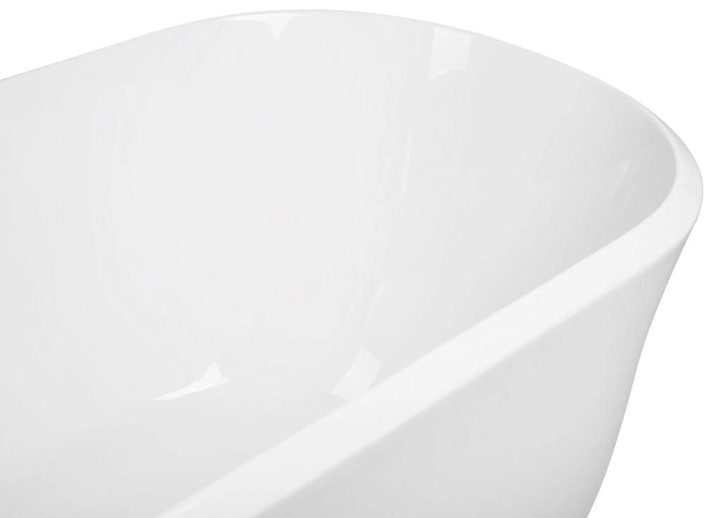 Fehér szabadon álló fürdőkád 170 x 77 cm TESORO Beliani