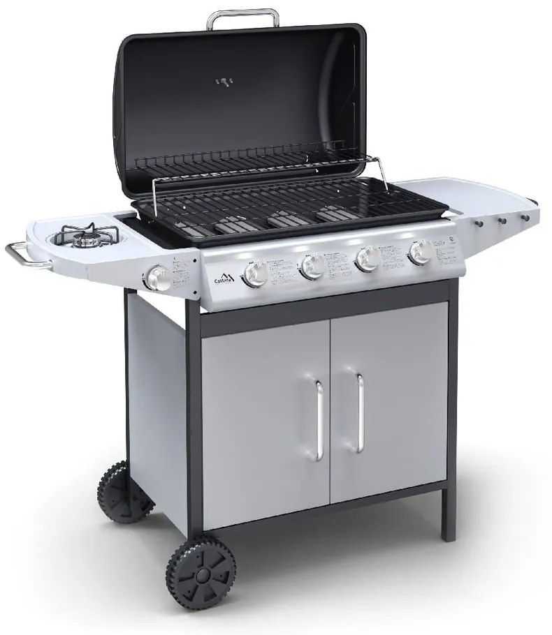 Master Chef Flame Tamer gurulós kerti gáz grillsütő - Cattara