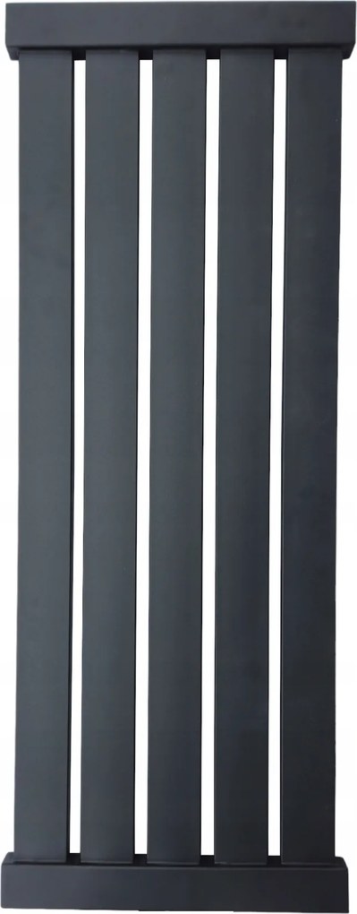 Fürdőszobai dekoratív függőleges radiátor Dubai 100/38 fekete