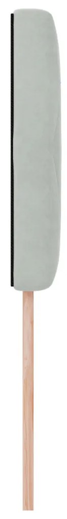 LED Fejtámla LED -es lámpákkal Világosszürke 100 cm Bársony