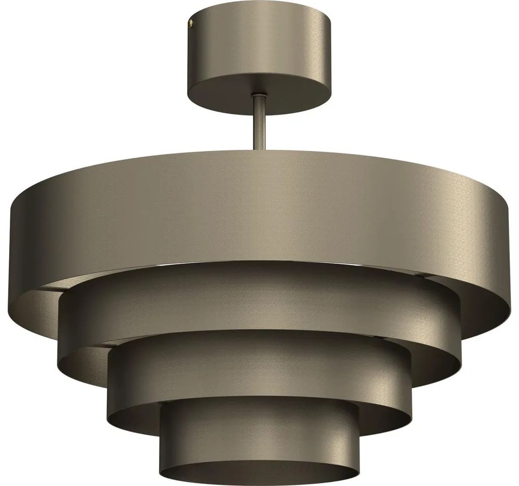 Felületre szerelhető csillár RINGS 1xE27/15W/230V réz