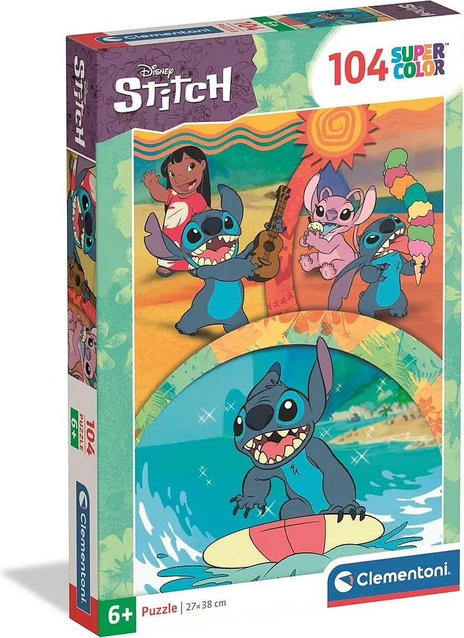 Disney Lilo és Stitch, A csillagkutya Island Vibes 104 db-os puzzle Clementoni