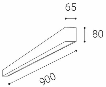 LED2 - LED Mennyezeti lámpa LINO LED/24W/230V 3000K/3500K/4000K fehér 90 cm