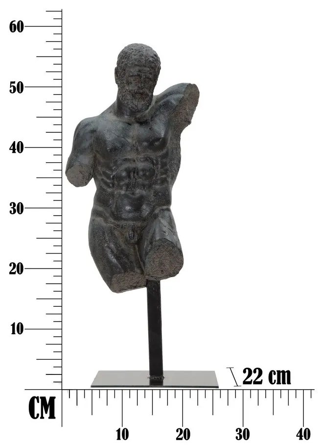 Museum Man fekete dekorációs szobor - Mauro Ferretti