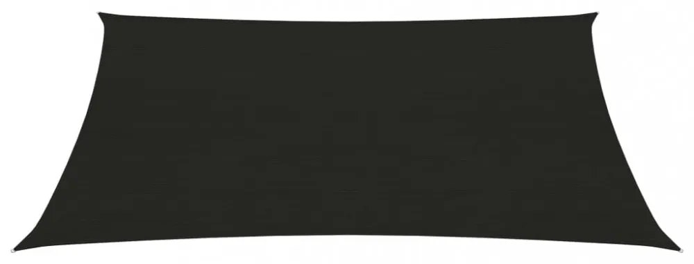 fekete HDPE napvitorla 160 g/m² 2 x 2,5 m