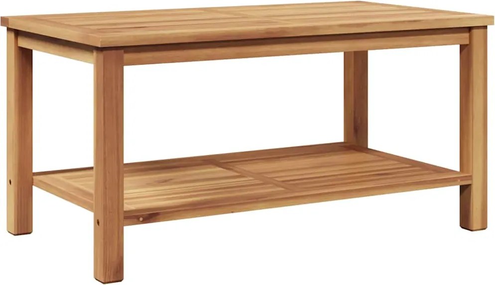 vidaXL Dohányzóasztal Barna 90 x 50 x 45 cm Tömör tíkfa