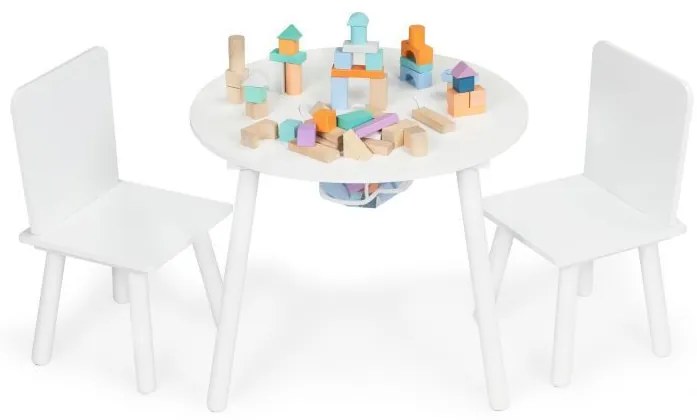 Fából készült gyerek asztal  MODERN+ 2 szék