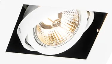 6 darab modern, fehér, állítható süllyesztett spotlámpa szett - Oneon 70