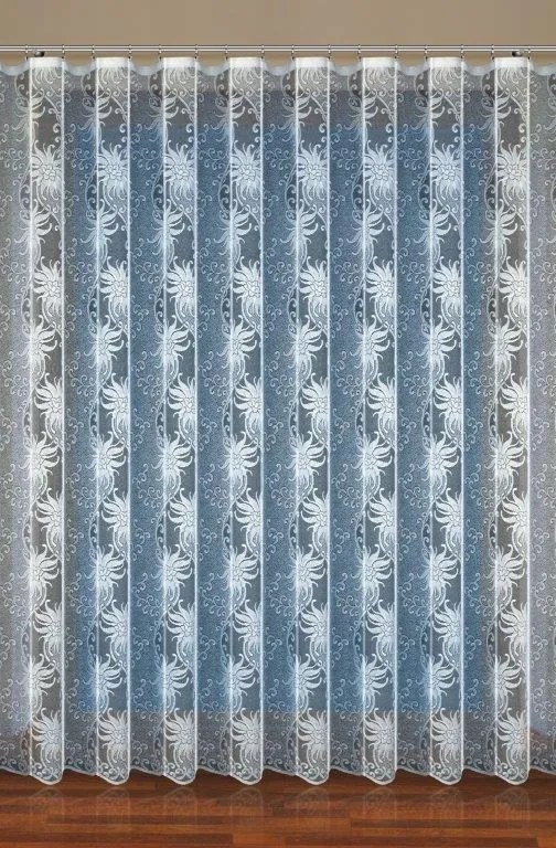 Függöny Szalaggal, Világos Virágmintás 200X230