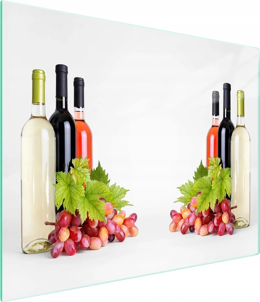 Üveg Vágódeszka 52x30 Bor Edzett Üveg