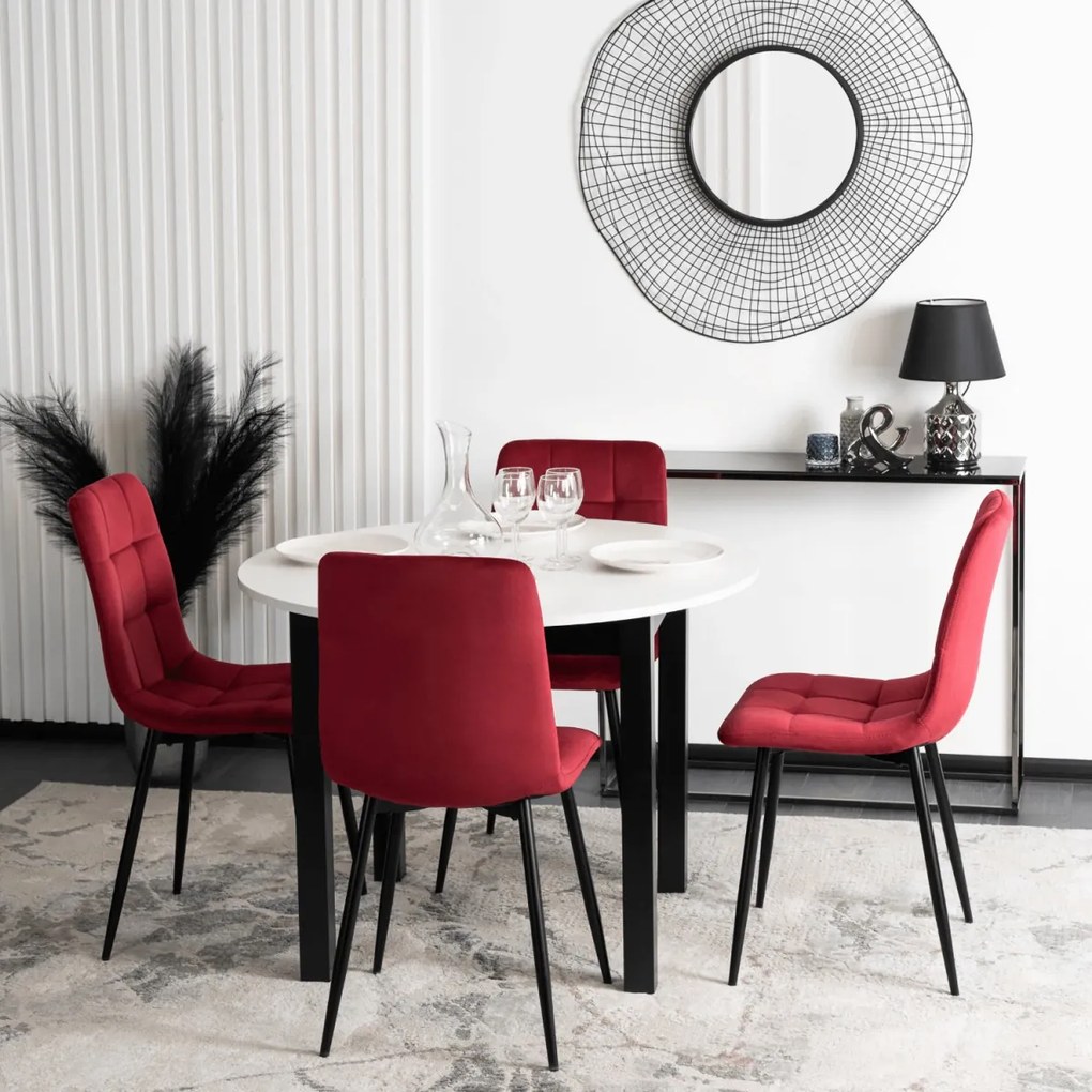 Bordó Bársony Étkezőszék. PERU