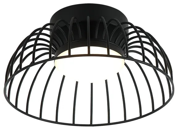 BETSY LED mennyezeti lámpa, 12W/230V, Ø 25 cm, fekete