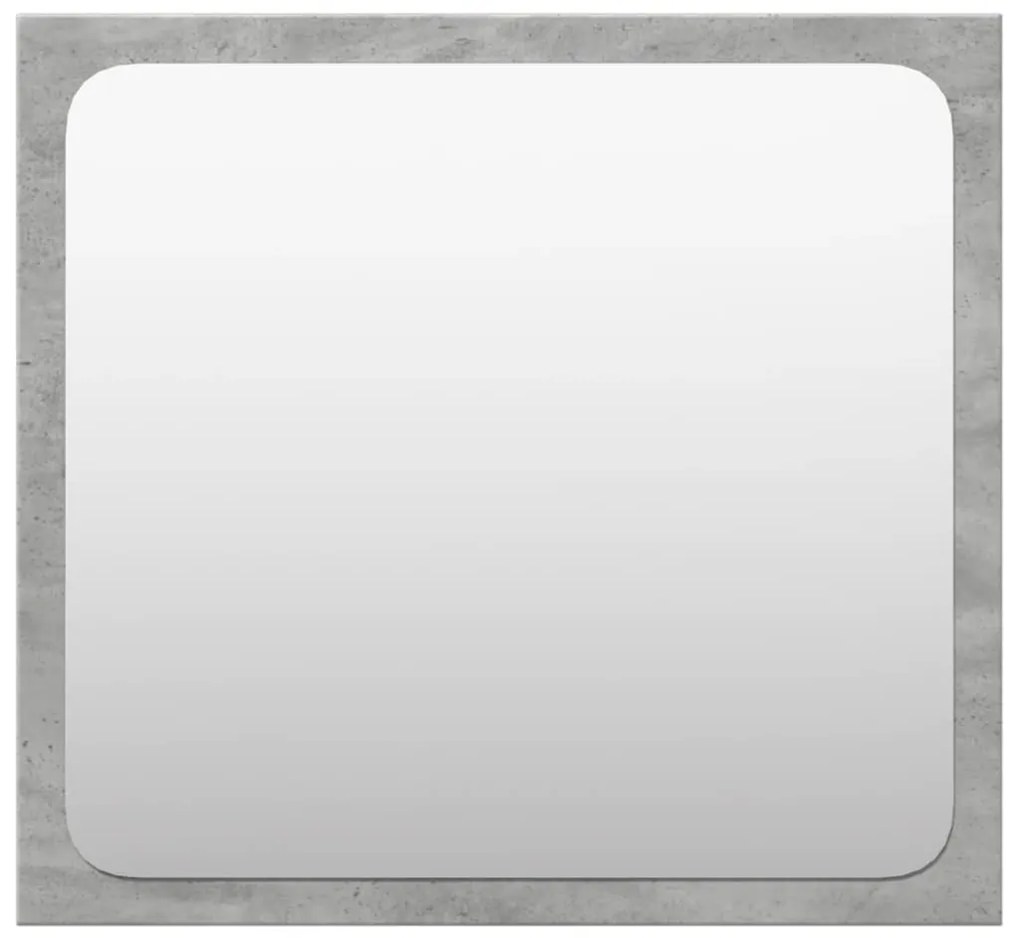 4 részes betonszürke szerelt fa fürdőszobai bútorszett