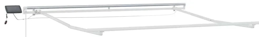 burgundi vörös kézzel kihúzható LED-es napellenző 300 x 250 cm