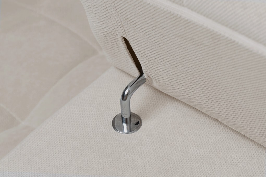 Nardo L kinyitható sarokkanapé, jobb oldali - bézs Pretty 03 plüss