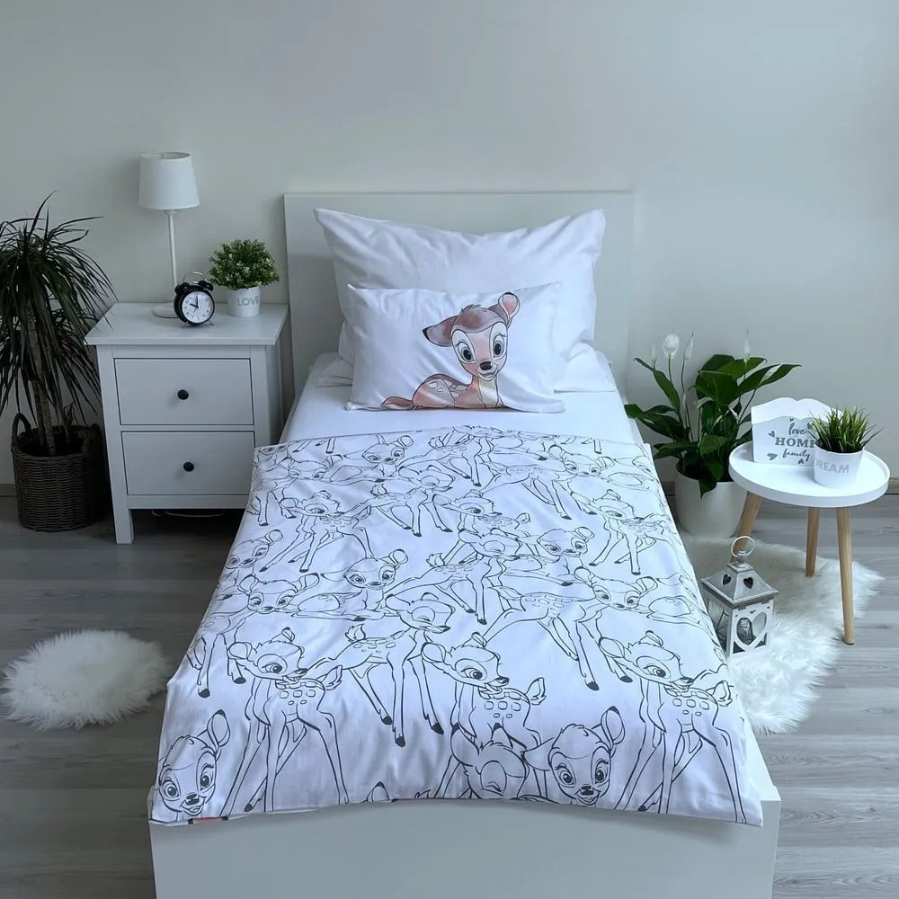Pamut ágyneműhuzat babaágyhoz 100x135 cm Bambi – Jerry Fabrics