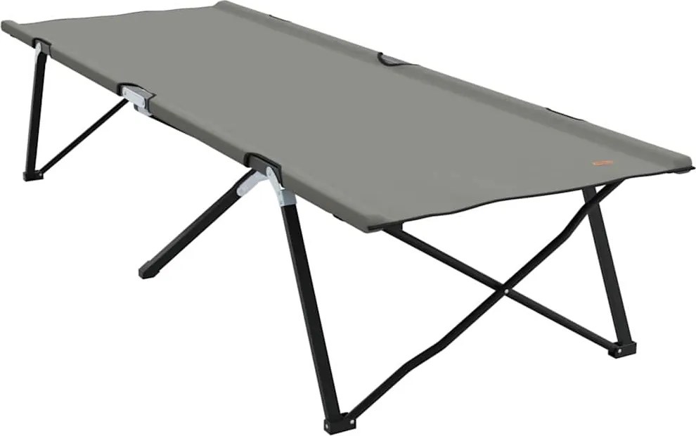 vidaXL Összecsukható Kemping Ágy Szürke 206 x 76 x 74 cm