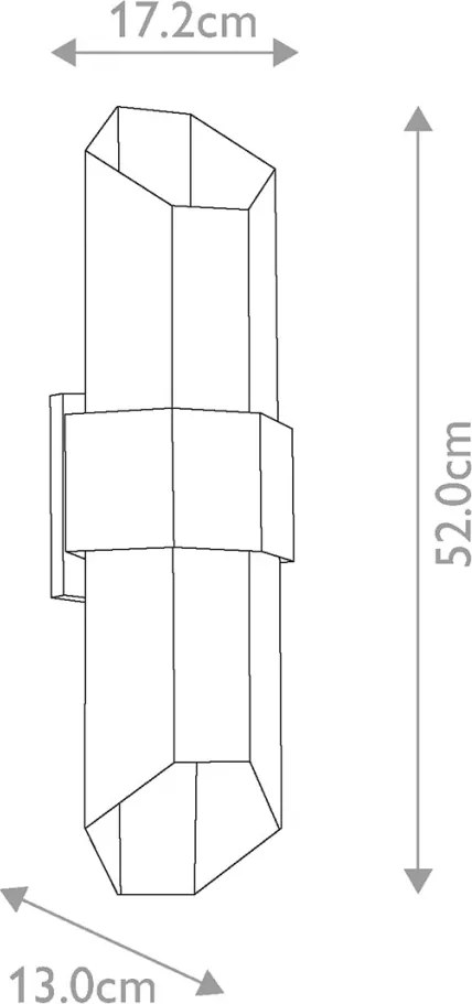 ELSTEAD QZ-CHASM-L-BKW CHASM Klasszikus Kültéri Fali Lámpa Fekete LED IP44