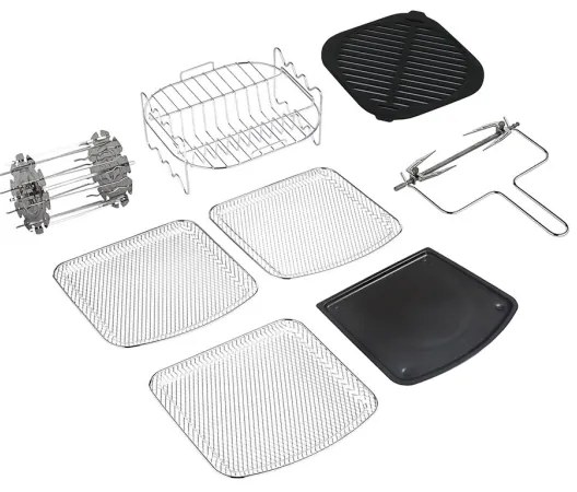 TESLA Electronics AirCook - Többfunkciós digitális forró levegős sütő 11 l 2000W/230V