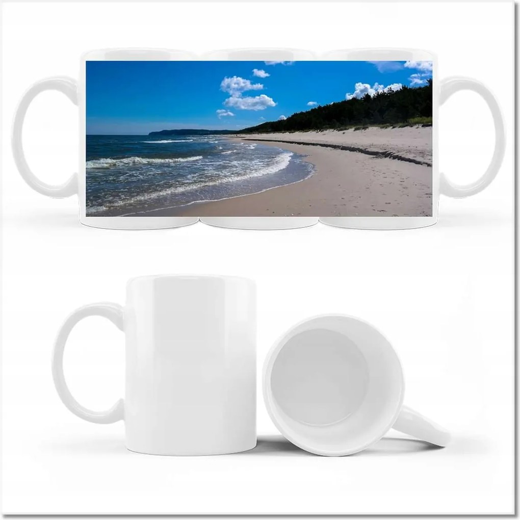 Nyomott mintás bögre Balti tengerpart Balti-tenger