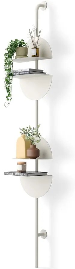 Matt fehér fém moduláris polcrendszer 27x203,5x35 cm Solis – Umbra