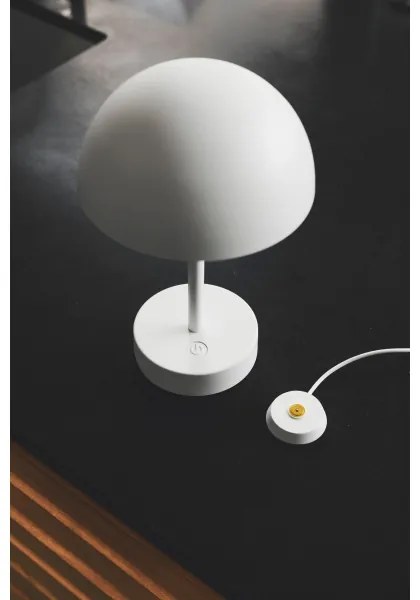 Nordlux - ELLEN töltős, állítható fényerő LED asztali lámpa, 2,8W, IP44, fehér