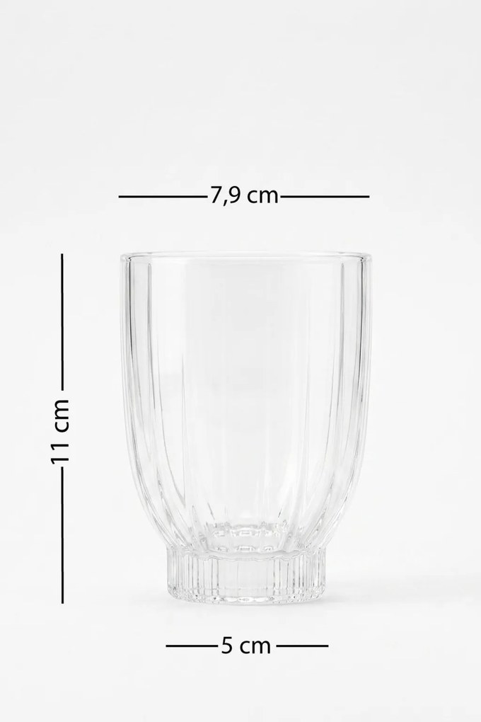 4 részes üveg pohárszett 320 ml