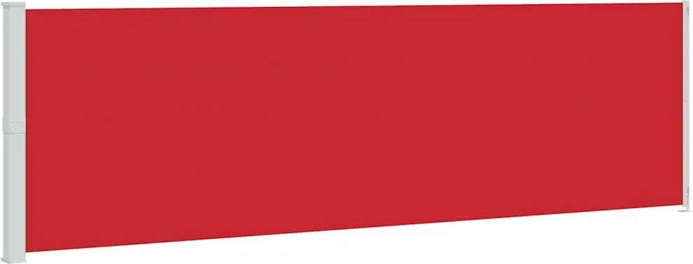 vidaXL piros behúzható oldalsó terasznapellenző 180 x 600 cm