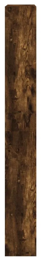 füstös tölgy cipőszekrény 4 kihajtható fiókkal 80x21x163,5 cm
