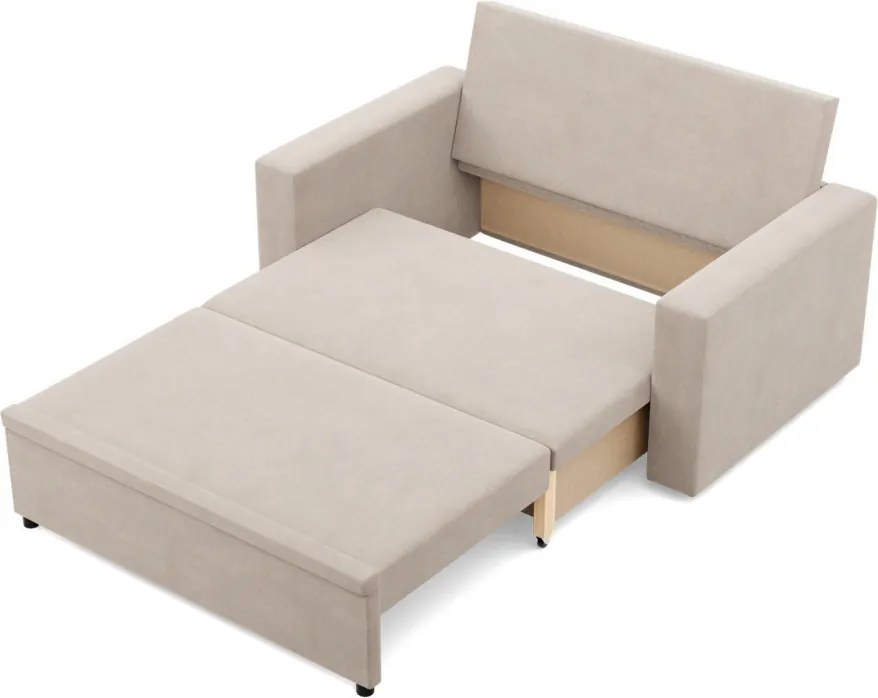 Zeus kanapé, bársony, hab töltet, egyenes kartámasz, bézs