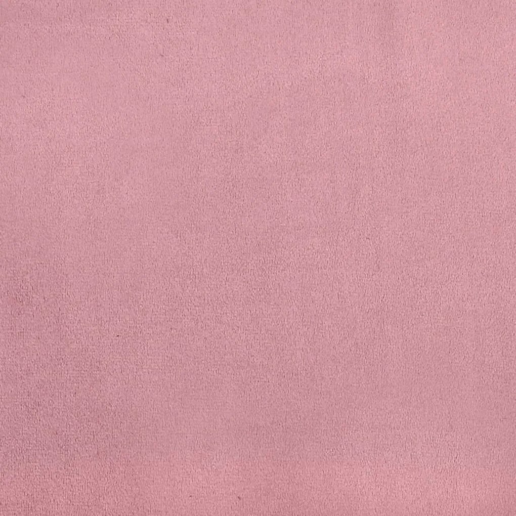 vidaXL 2 személyes rózsaszín bársony kanapé díszpárnákkal 120 cm